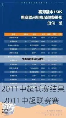 太平洋在线开户：2011年中超联赛赛程表 中超2011年的赛程